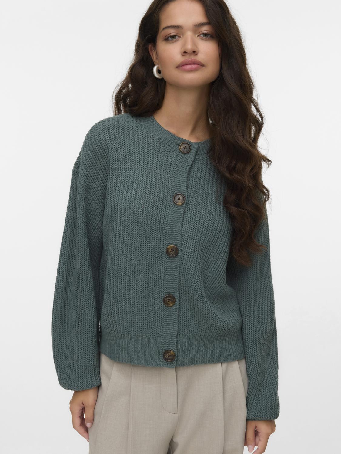 VMLEA Knit Cardigan - Balsam Green - VERO MODA & VILA Bergvik